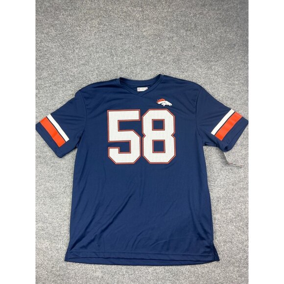 NFL Denver Broncos Jersey Shirt Men's XL Blue Von Miller #58 NFL Football - Picture 1 of 6